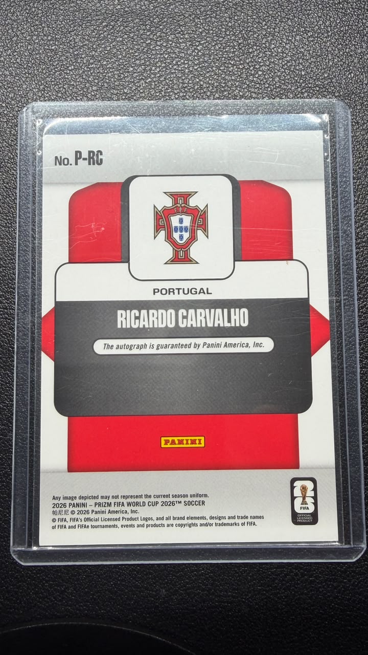2026 Panini Prizm FIFA World Cup Ricardo Carvalho Penmanship Auto #P-RC