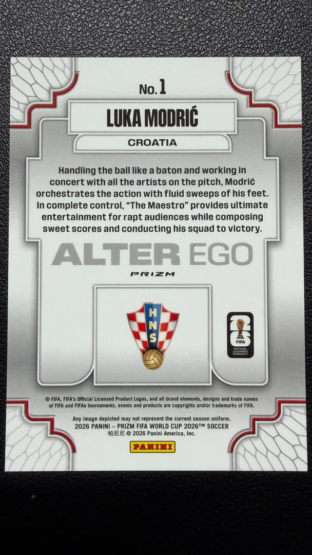 Luka Modrić 2026 Panini Prizm FIFA World Cup Alter Ego SSP Case Hit #1 – Croatia