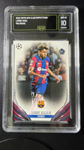 2023 Topps UEFA Club Competitions Lamine Yamal Rookie RC #64 GMA Gem Mint 10