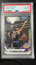 2025 Topps Now #58 LeBron James PSA 10 Gem Mint – NBA Record 23rd Season