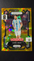 2025 Panini Prizm FIFA Club World Cup Monopoly Lionel Messi Gold Prizm – Argentina
