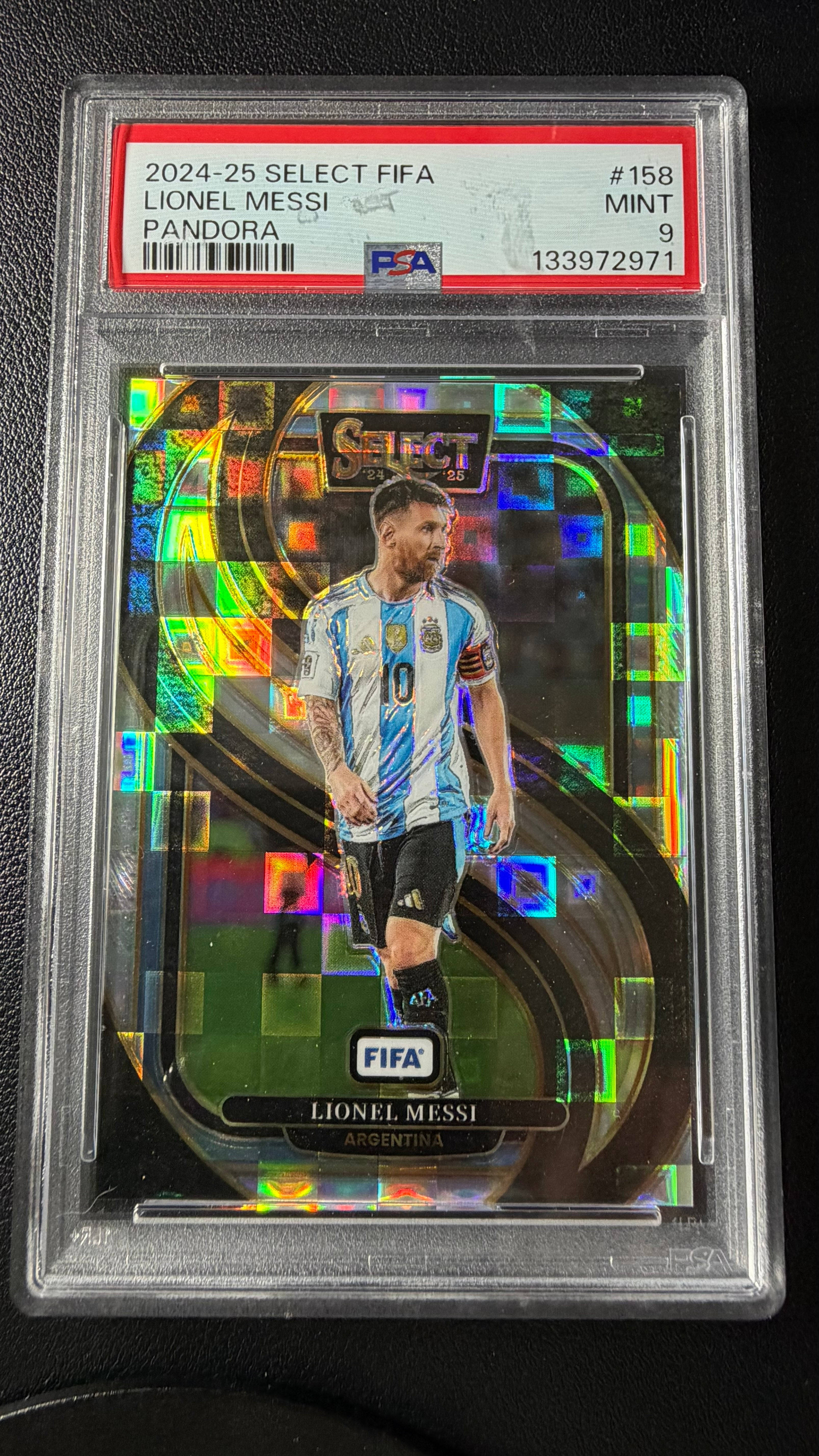 2024-25 Panini Select FIFA Lionel Messi Pandora #158 PSA 9 Mint