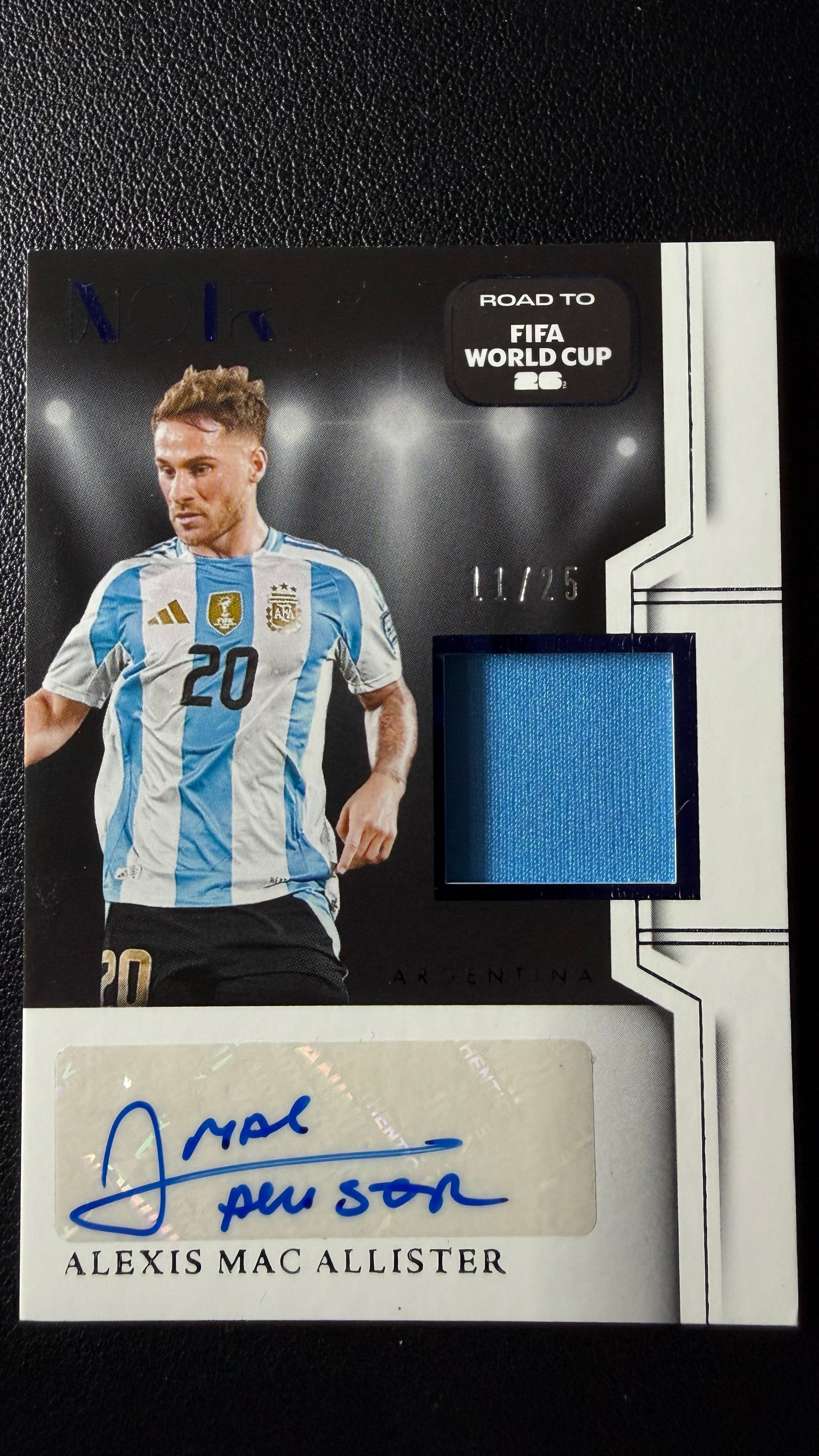 2023-24 Donruss Soccer Alexis Mac Allister Auto Relic #11/25 Argentina