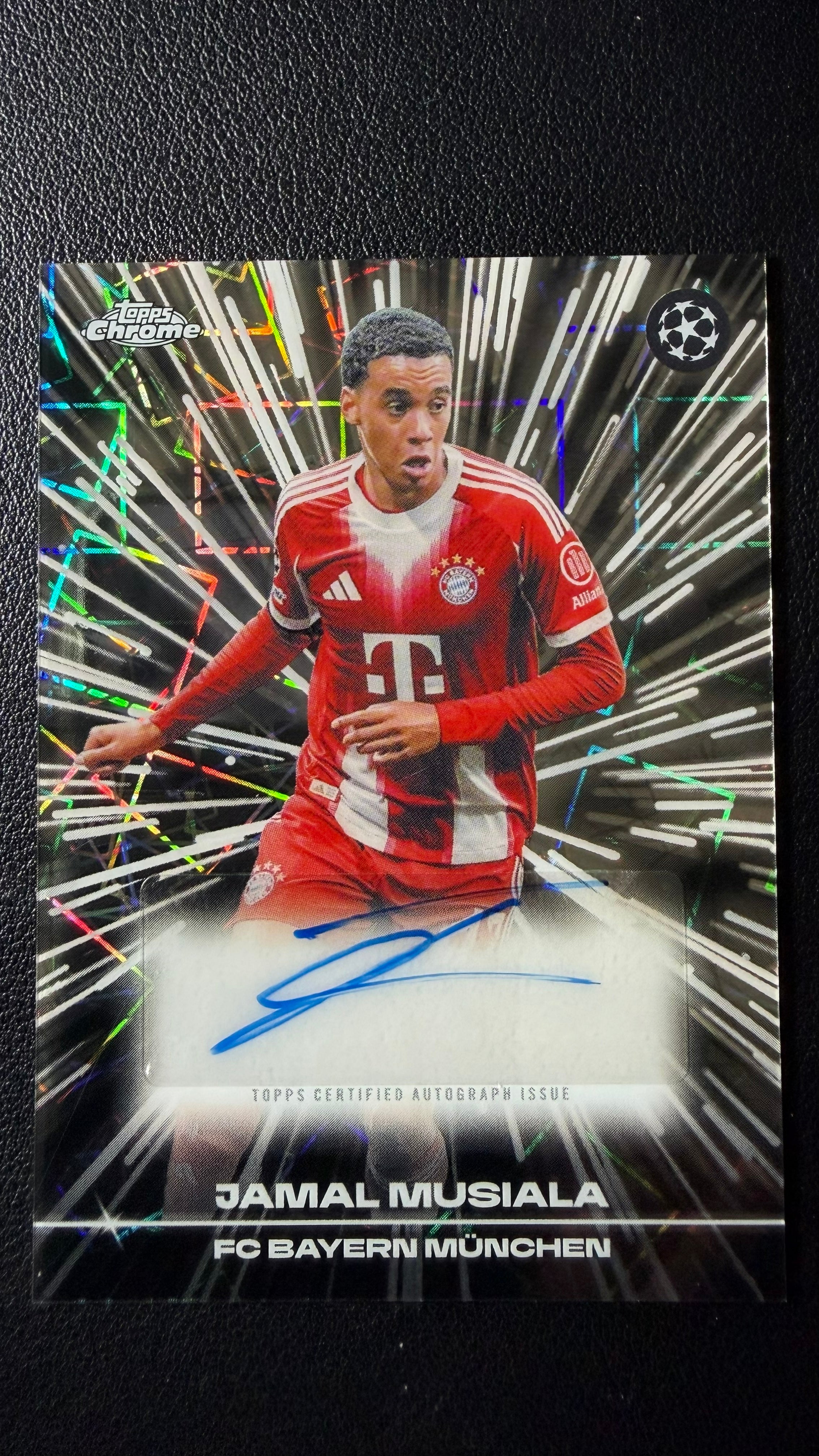 2023-24 Topps Chrome UEFA Jamal Musiala Starball Autograph FC Bayern München