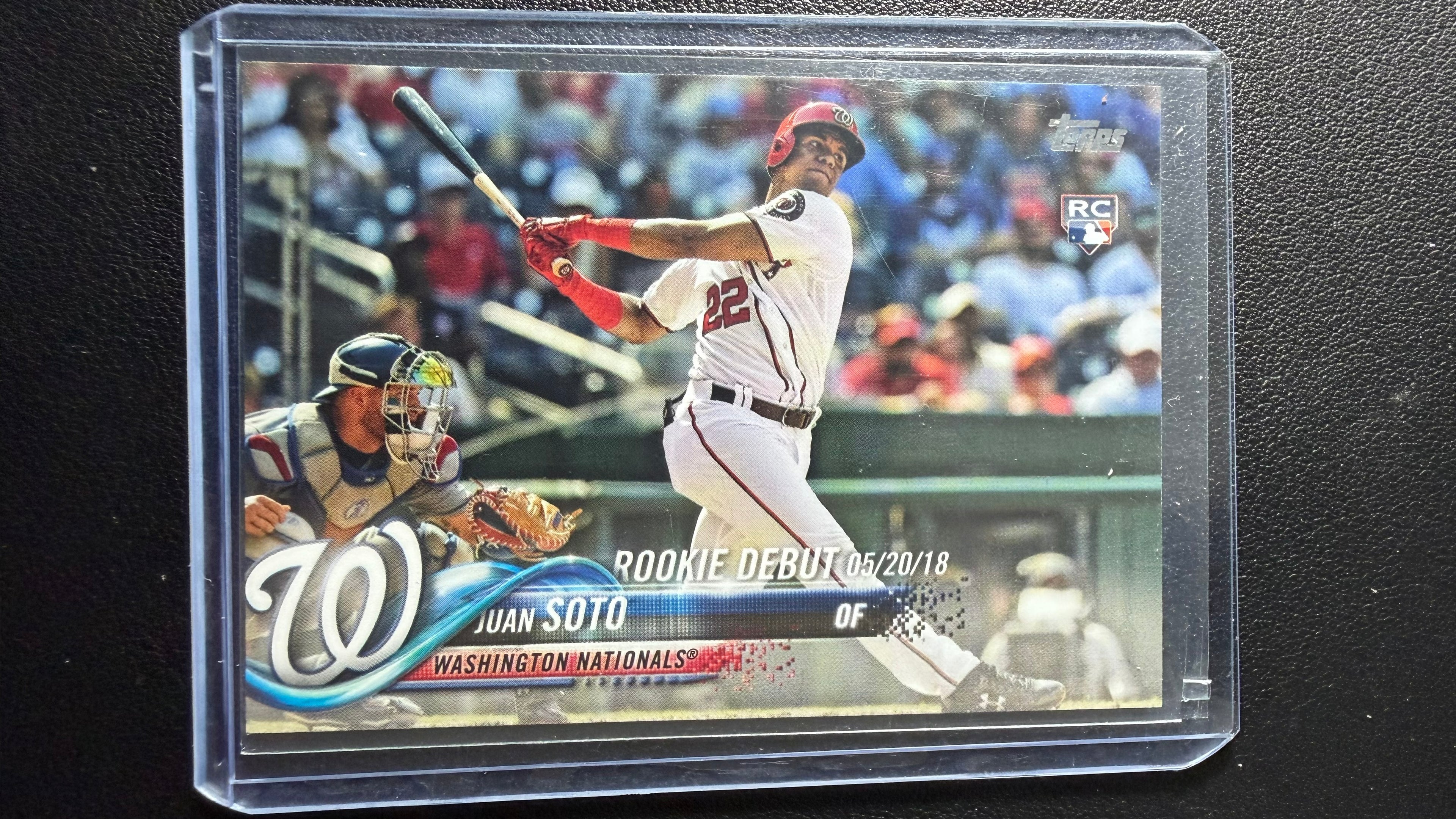 Juan Soto 2018 Topps Update Rookie Debut RC #US104 – Washington Nationals