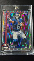 Jaxson Dart 2025 Topps Chrome Rookie Wave Refractor RC – New York Giants