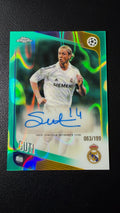 Guti 2025-26 Topps Chrome UEFA Legends Autograph Aqua Refractor /199 Real Madrid