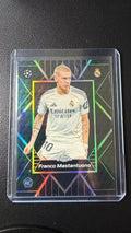 Franco Mastantuono 2025-26 Topps Chrome UEFA Radiating Rookies SSP RC #172 Real Madrid