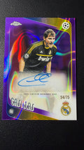 Iker Casillas 2025-26 Topps Chrome UEFA Legends Purple Refractor Auto #54/75 Real Madrid