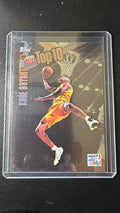 1997-98 Topps Inside Stuff Top 10 #IS9 Kobe Bryant Insert – Los Angeles Lakers