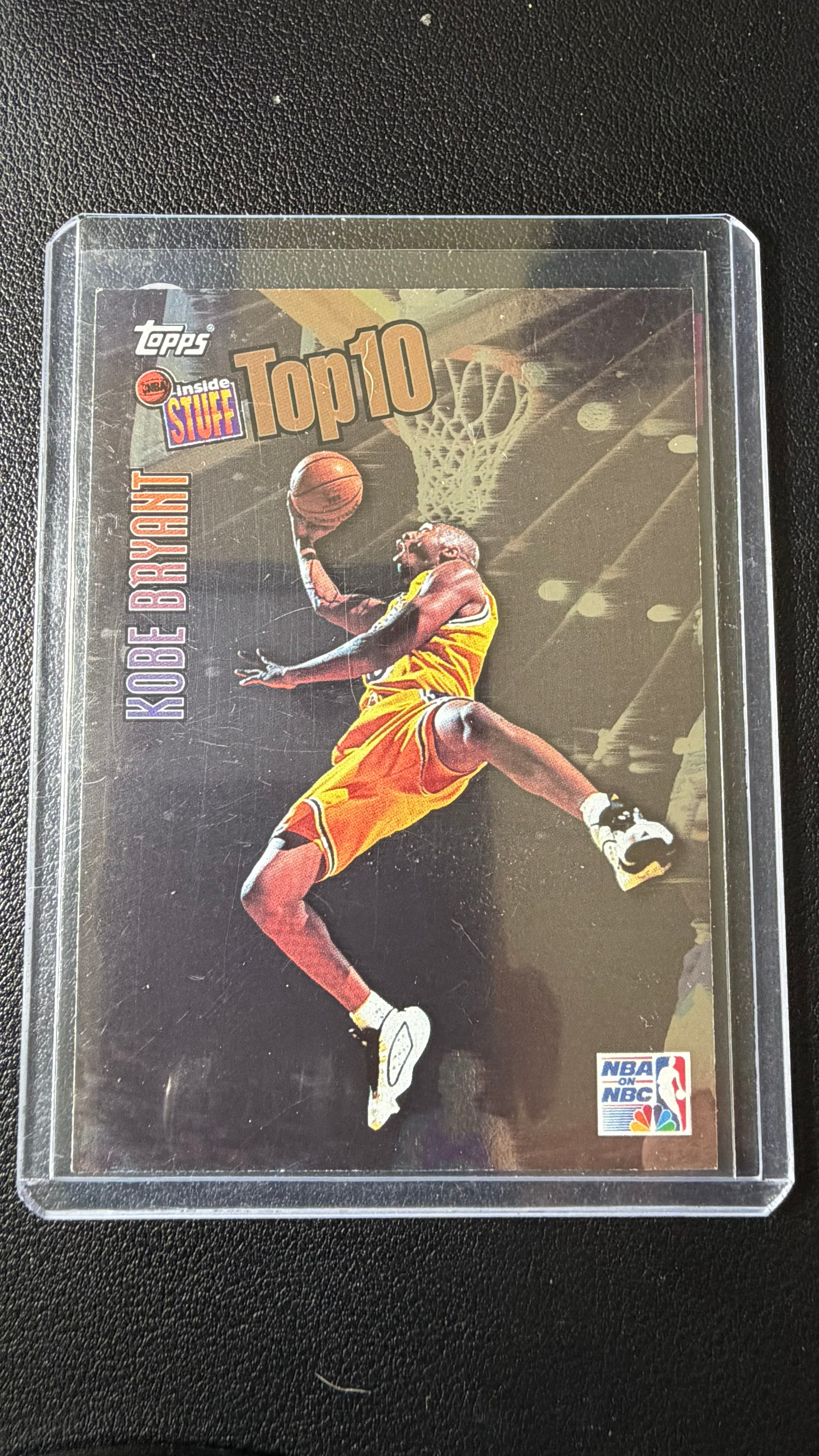 1997-98 Topps Inside Stuff Top 10 #IS9 Kobe Bryant Insert – Los Angeles Lakers