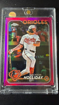 2024 Topps Chrome Jackson Holliday Rookie Card Purple Refractor #260/299