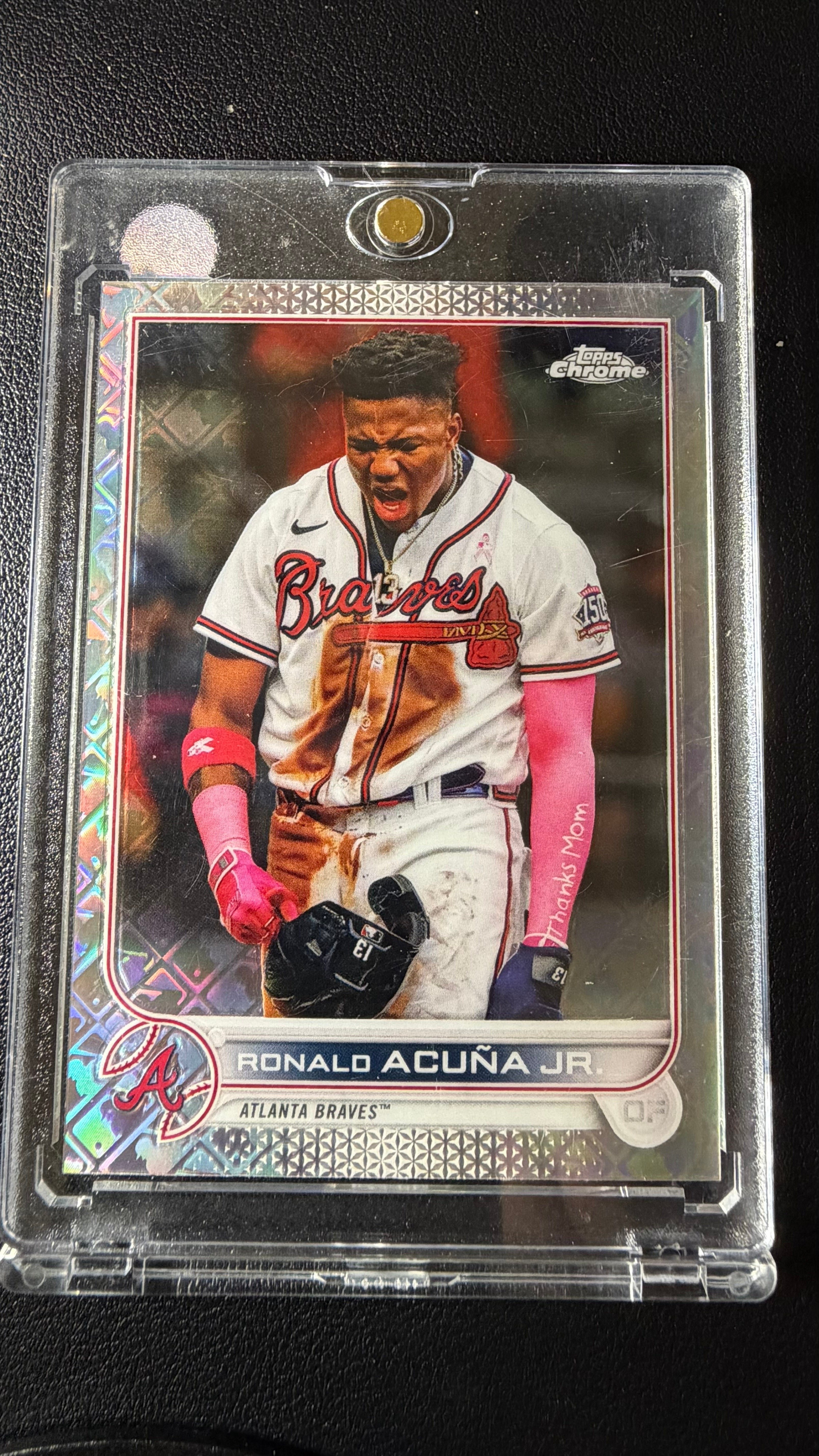 2022 Topps Chrome Logofractor Ronald Acuña Jr. #110 – Atlanta Braves