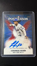 2025 Topps Baseball Postseason Luisangel Acuña Rookie Auto Gold #3/5 – New York Mets