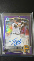 2024 Bowman Chrome 1st Bowman Tsung-Che Cheng Purple Refractor Auto /250