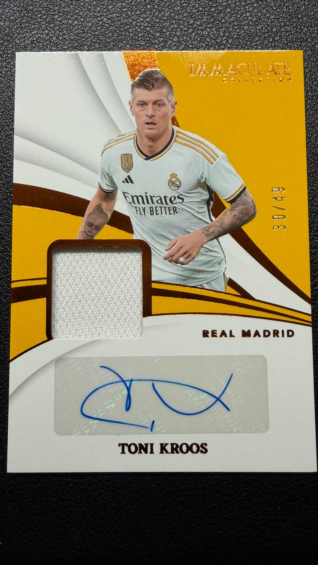 2024-25 Panini Immaculate Toni Kroos Memorabilia Autographs /30