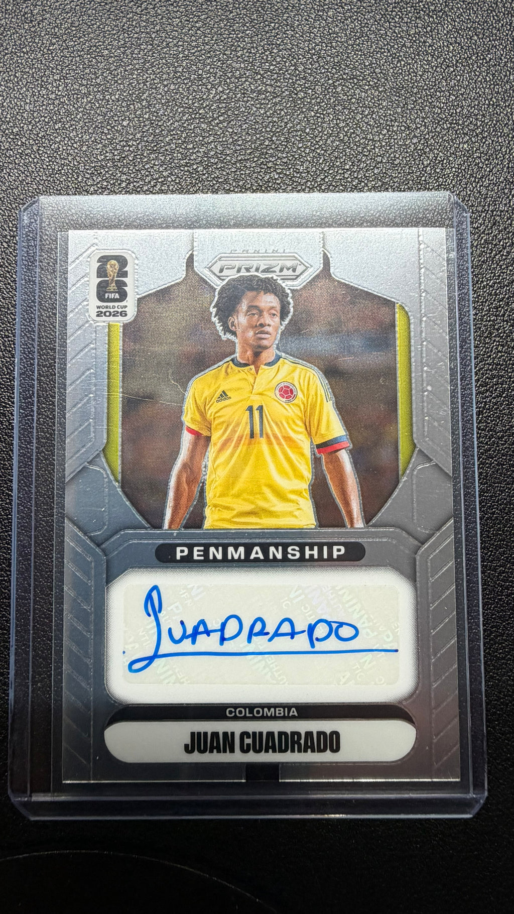 2026 Panini Prizm FIFA World Cup Juan Cuadrado Penmanship Auto