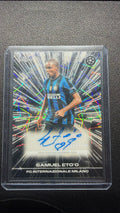 2025-26 Topps Chrome UEFA Samuele Eto’o Black Lazer Autograph #BLA-SE