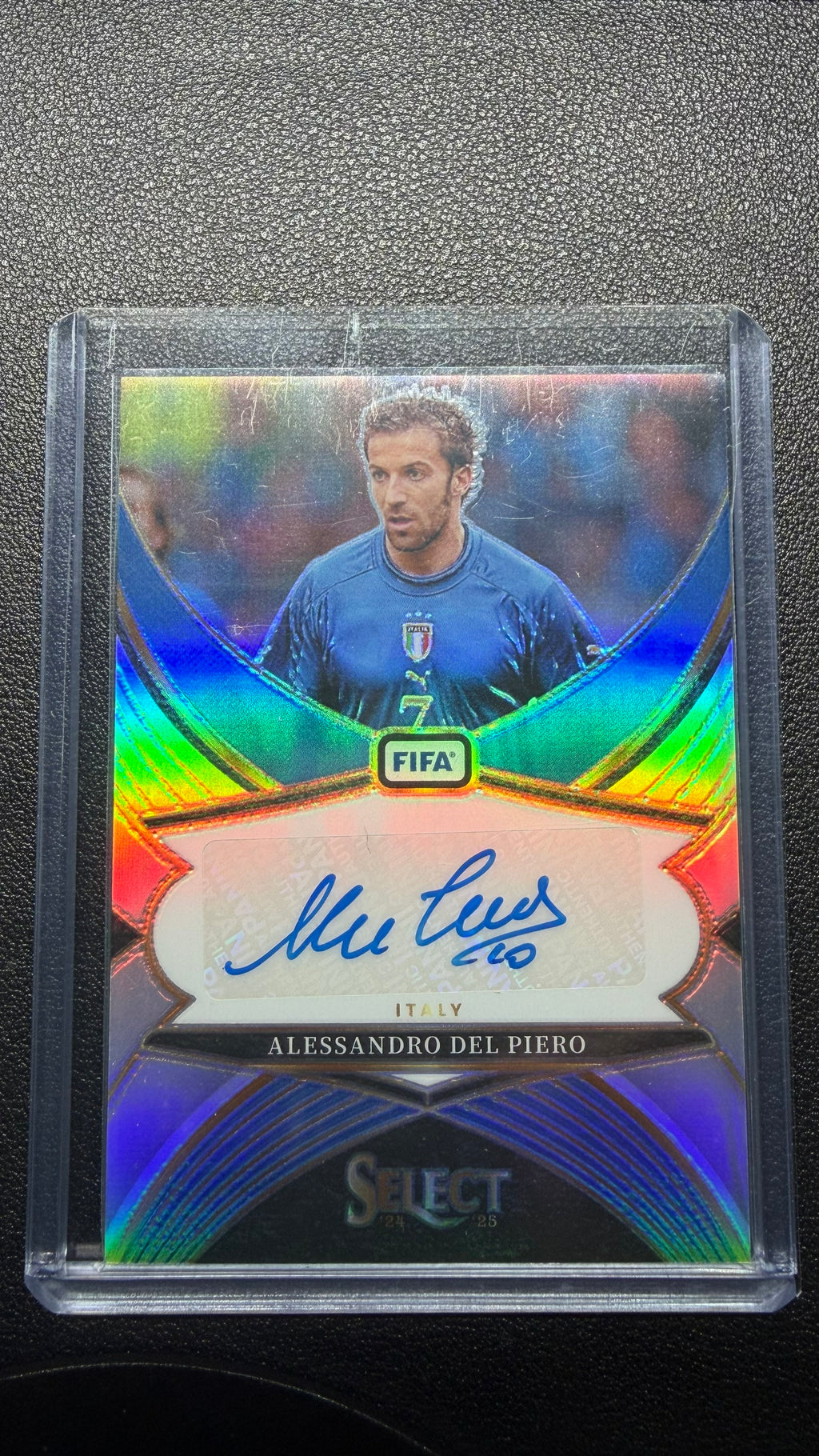2024-25 Panini Select FIFA Alessandro Del Piero Silver Prizm Auto #SS-ADP