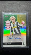 2025-26 Topps Finest UEFA Pavel Nedvěd Green Refractor Auto /99 #BA-PN