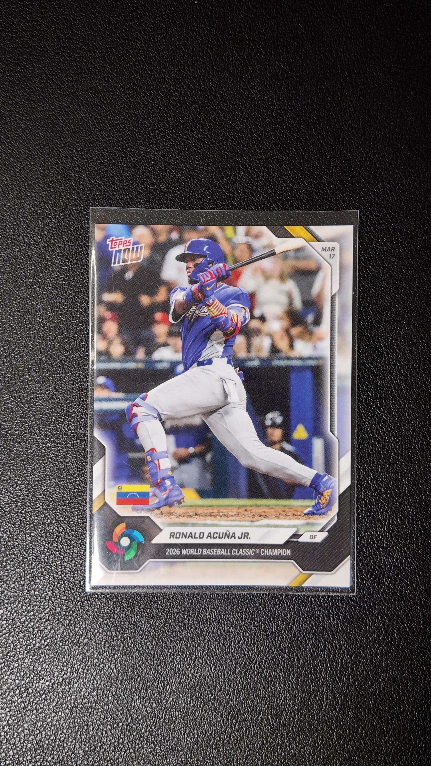 2026 Topps Now World Baseball Classic Champion Ronald Acuña Jr. – Team Venezuela
