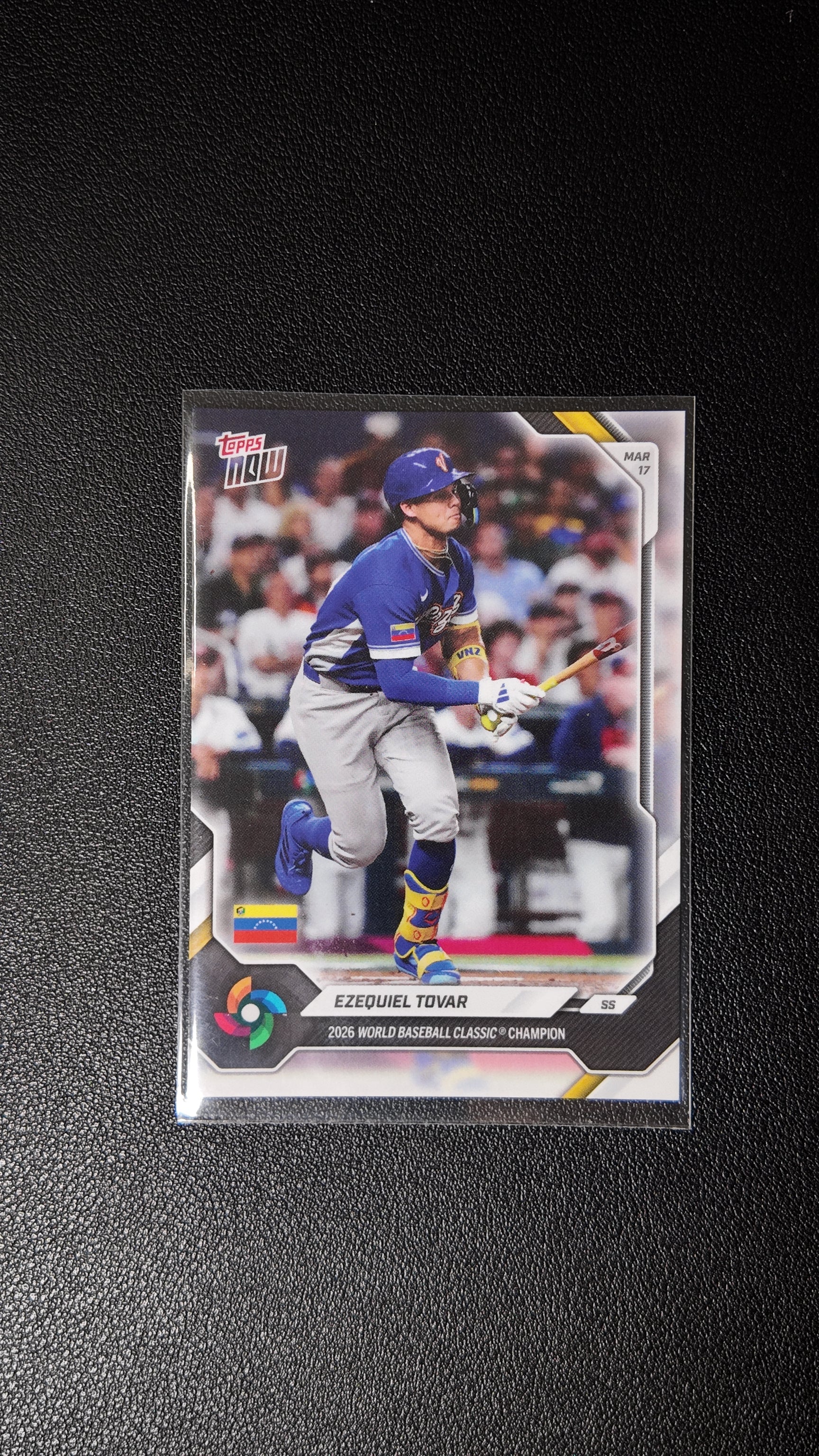 2026 Topps Now World Baseball Classic Champion Ezequiel Tovar – Team Venezuela
