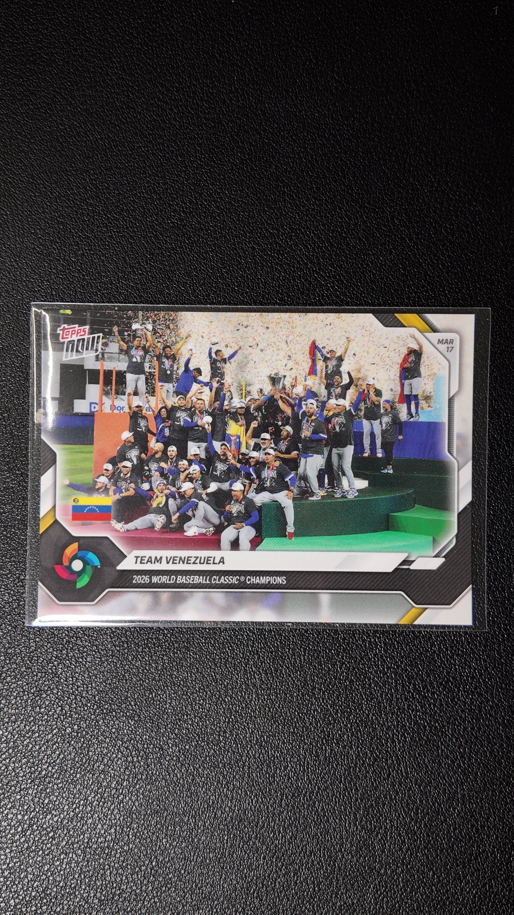 2026 Topps Now Team Venezuela – World Baseball Classic Champions Team Card
