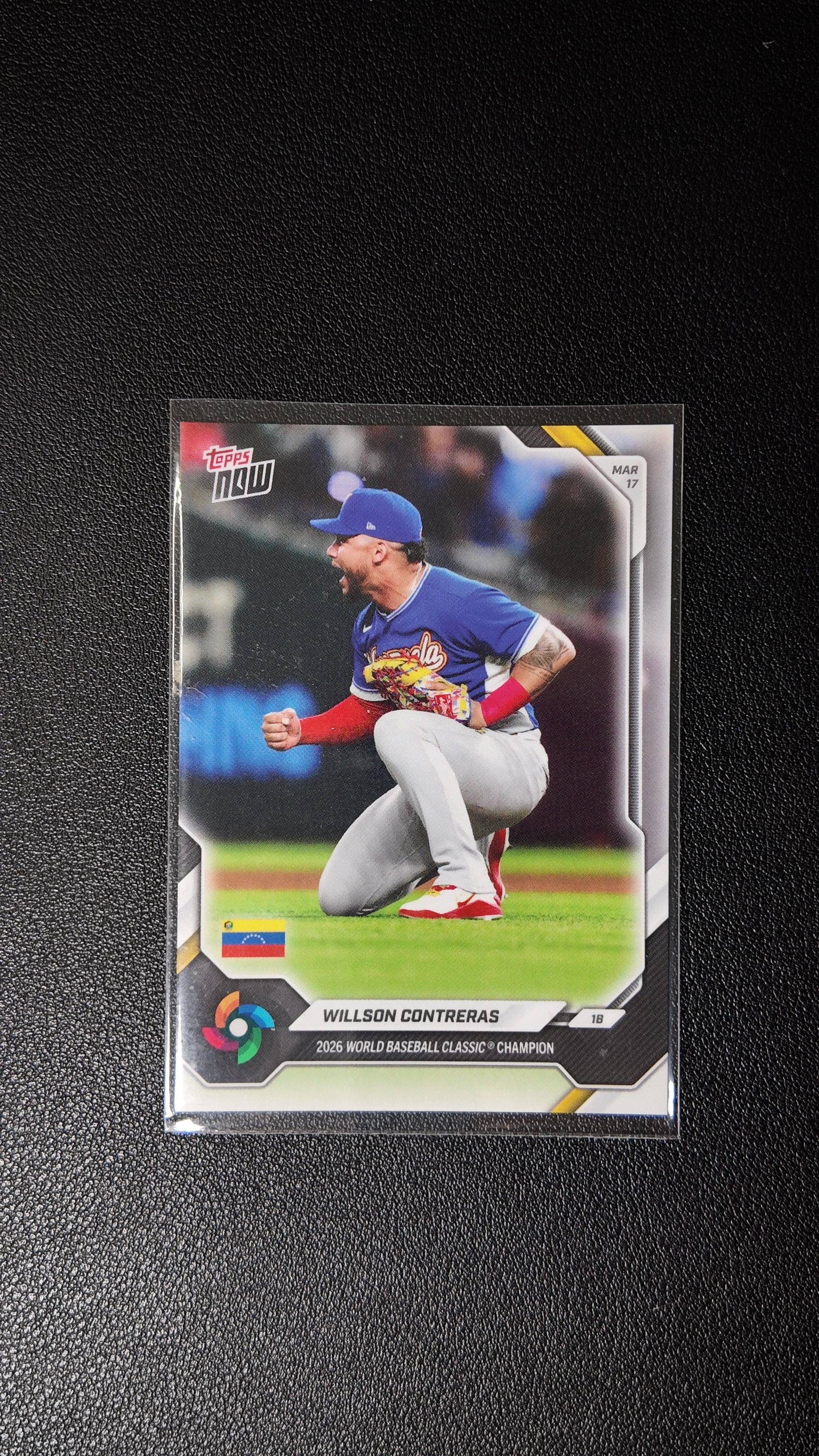 2026 Topps Now World Baseball Classic Champion Willson Contreras – Team Venezuela