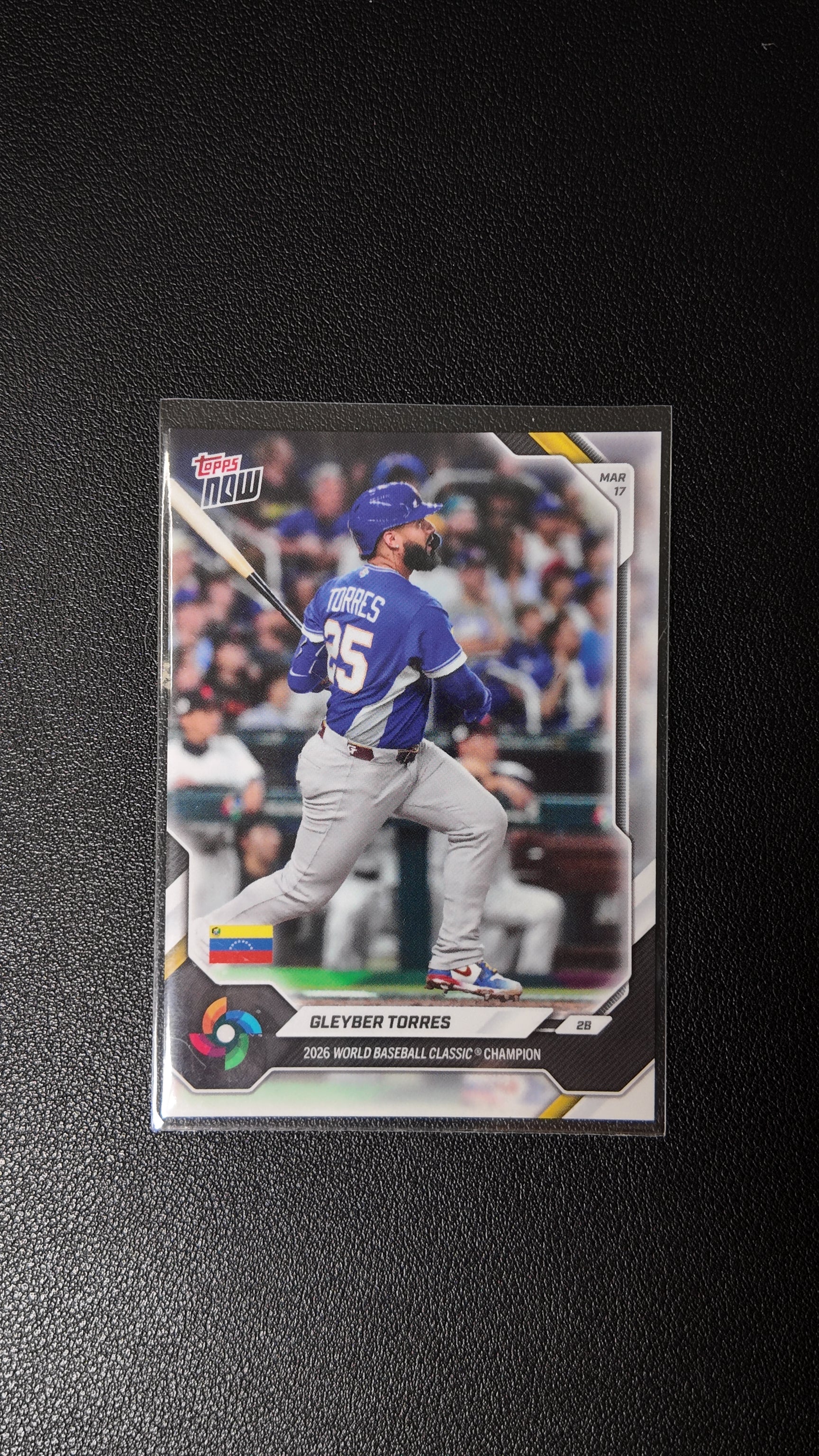 2026 Topps Now World Baseball Classic Champion Gleyber Torres – Team Venezuela