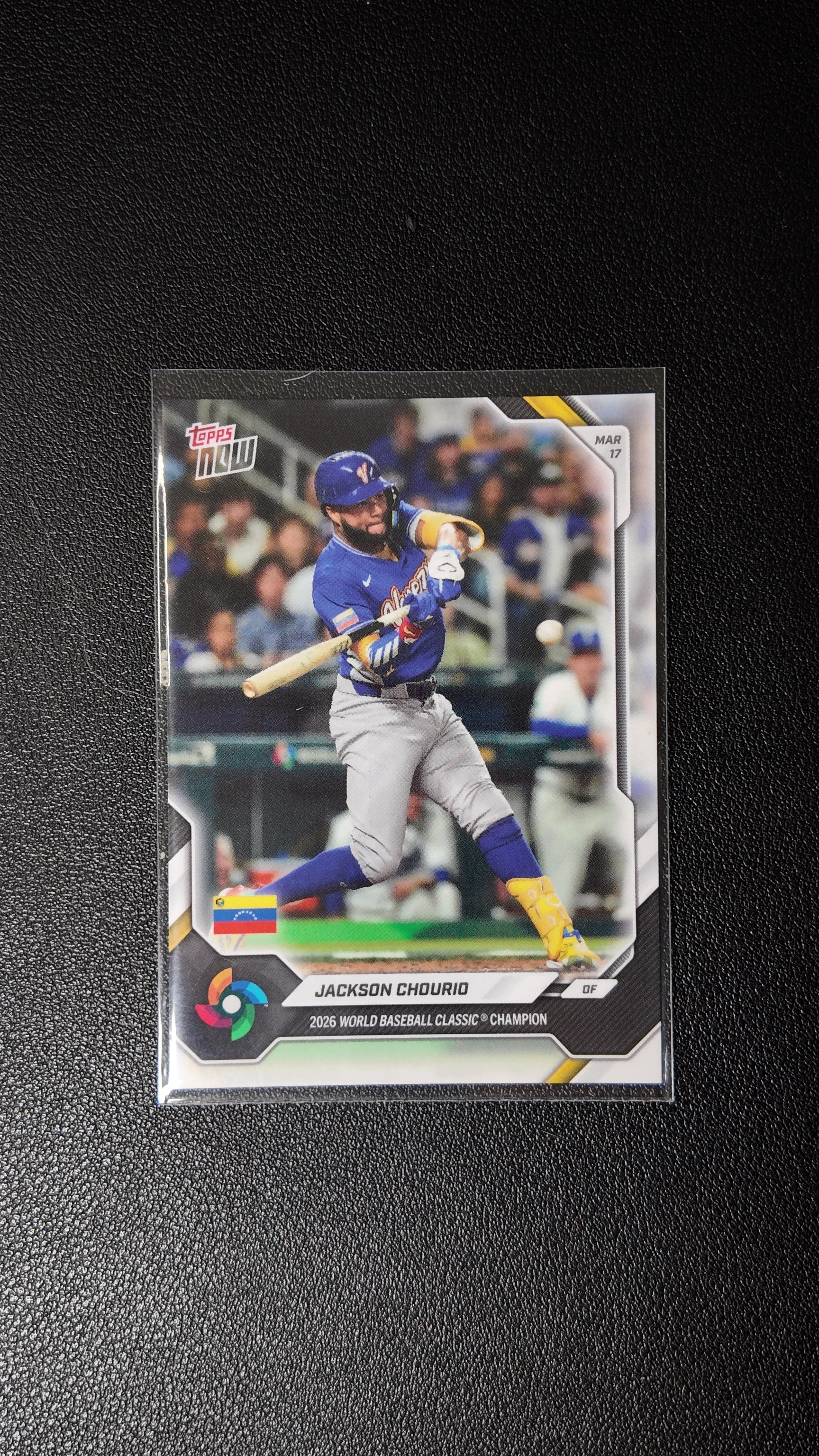 2026 Topps Now World Baseball Classic Champion Jackson Chourio – Team Venezuela