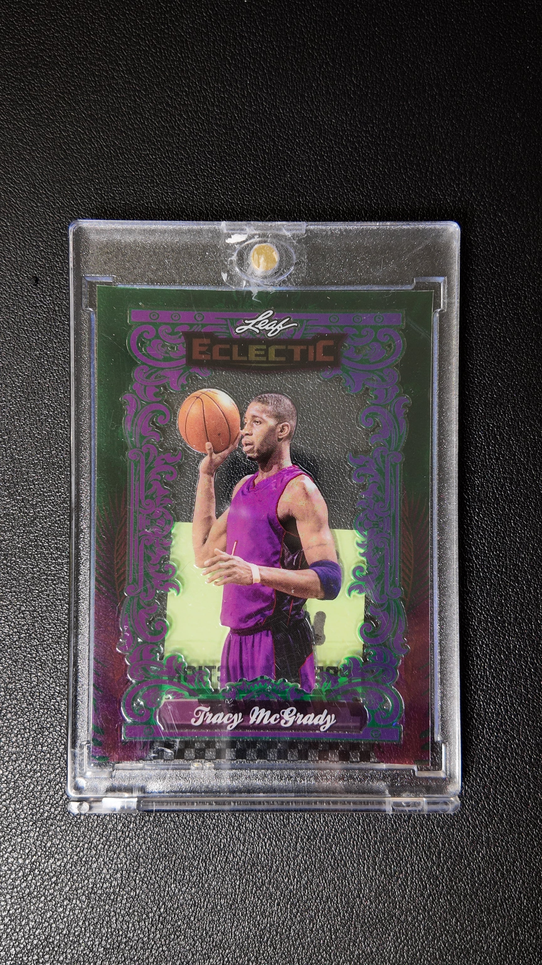 2024 Leaf Eclectic Tracy McGrady Purple Foil Insert