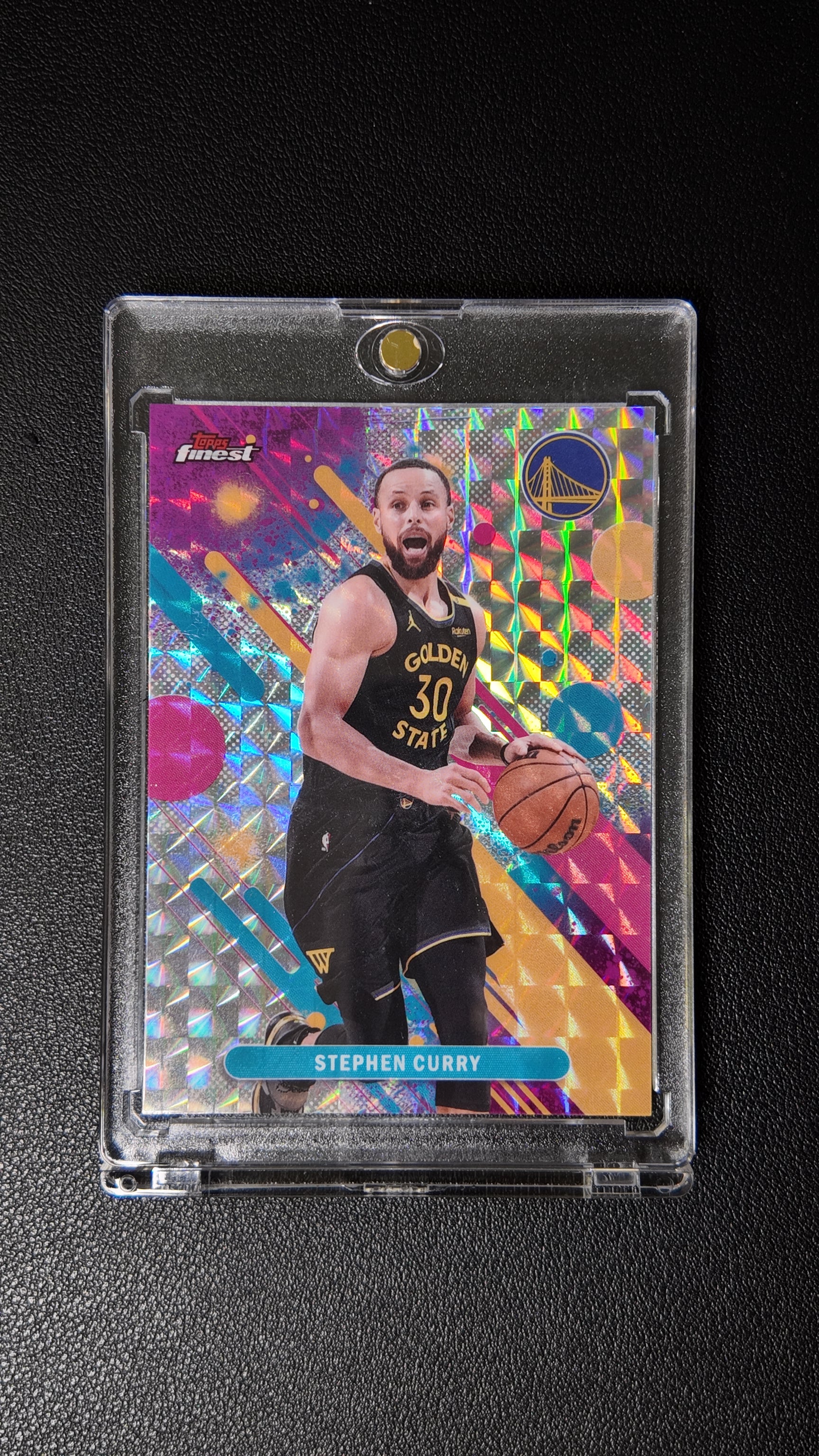 2024-25 Topps Finest Stephen Curry Geometric Refractor – Golden State Warriors