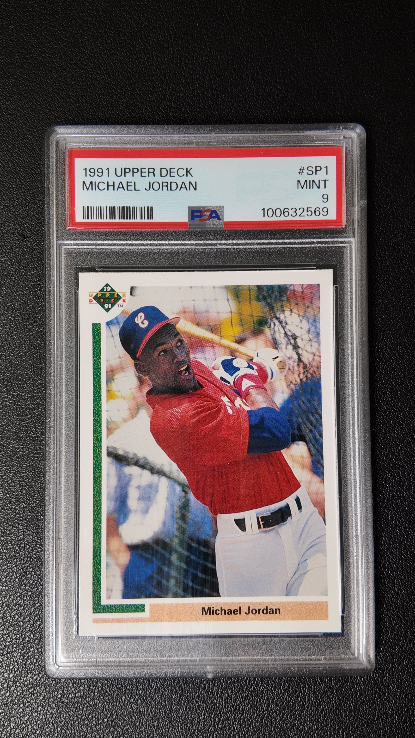1991 Upper Deck SP1 Michael Jordan Baseball PSA 9 Mint