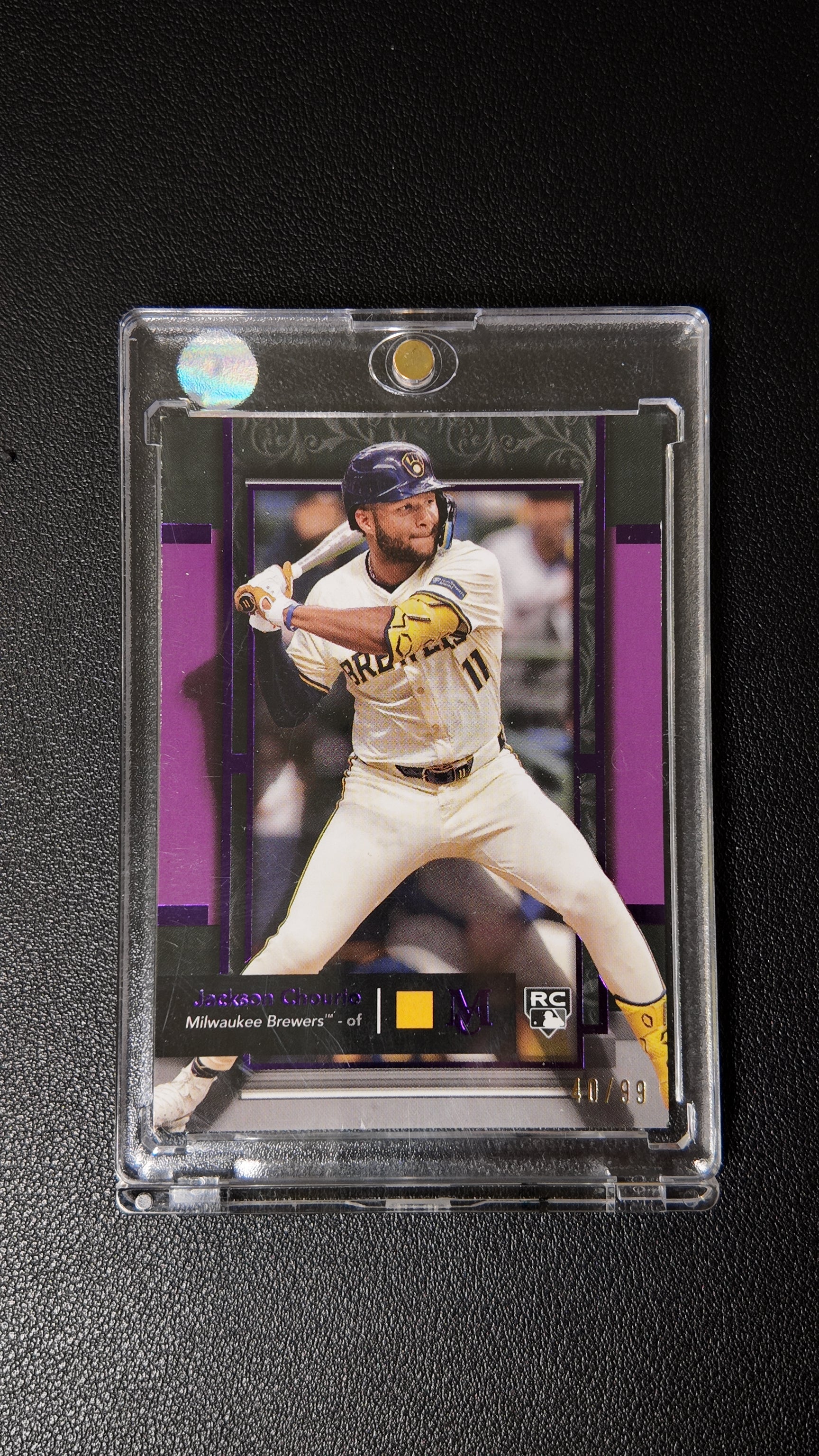 2024 Topps Pristine Jackson Chourio Purple Refractor RC #180 /99