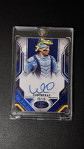 2024 Topps Tier One Blue Foil Autograph /99 – William Contreras | Milwaukee Brewers