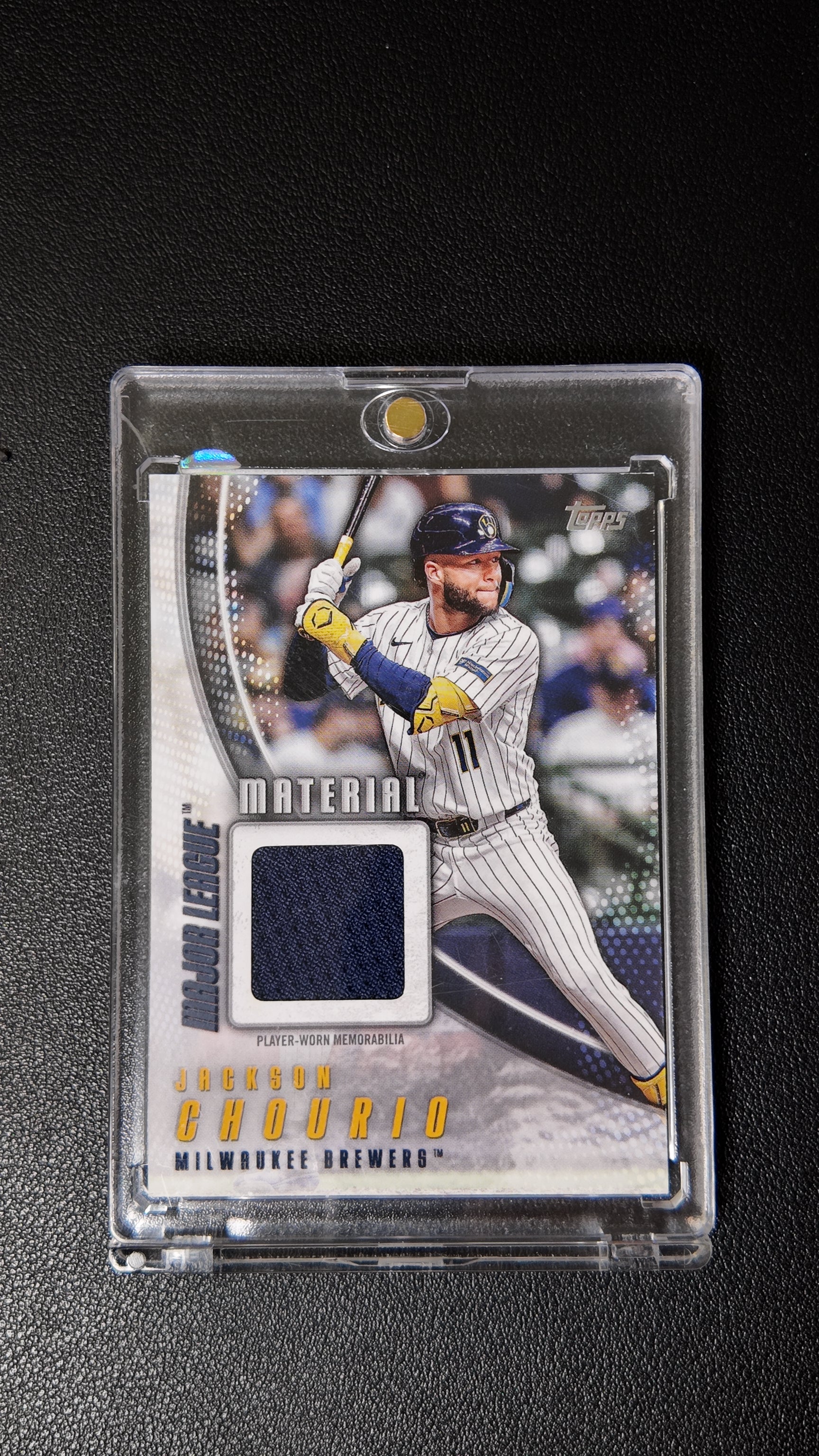 2025 Topps Major League Material Relic – Jackson Chourio | Milwaukee Brewers