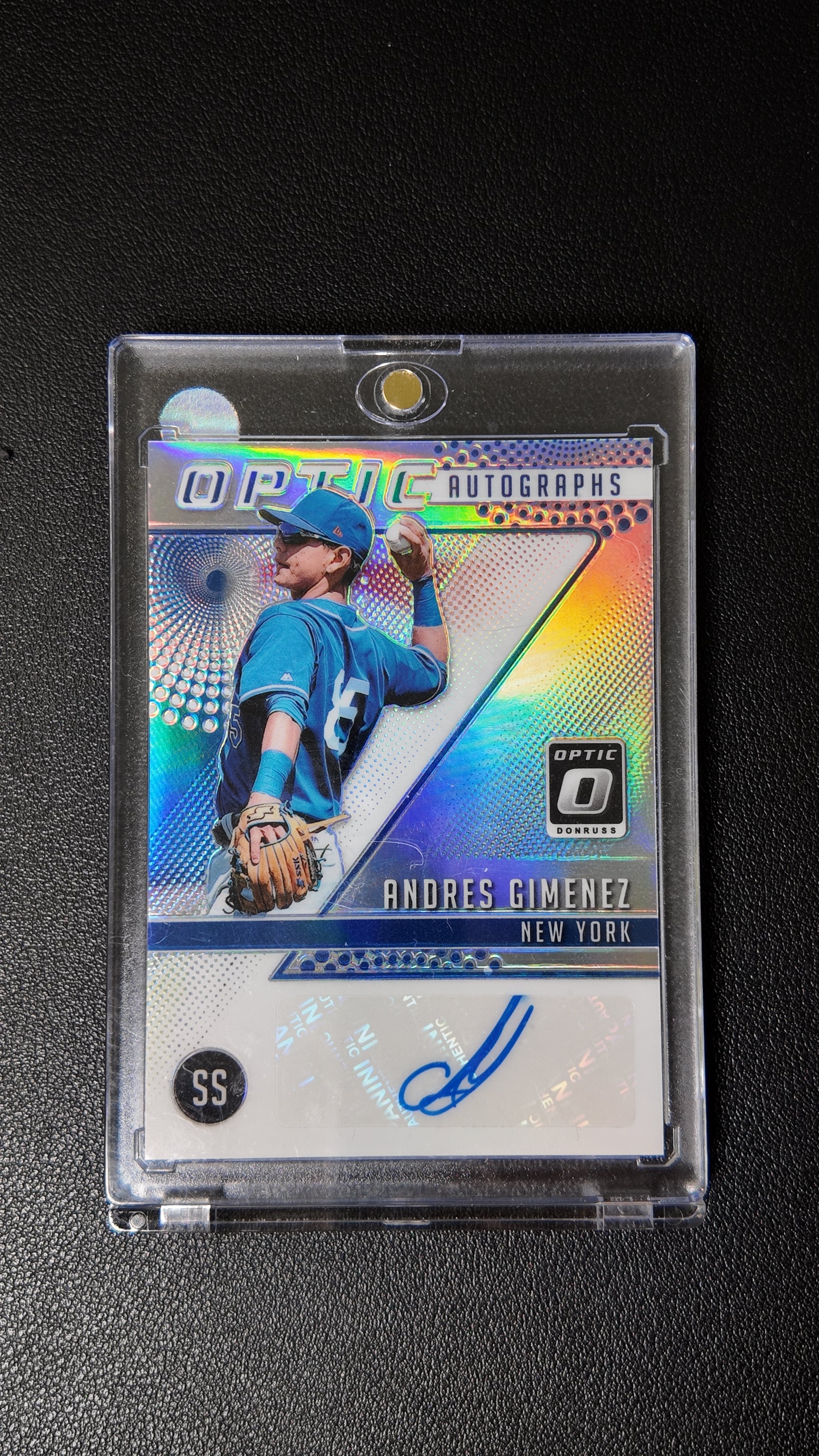 2020 Donruss Optic Optic Autographs Silver – Andrés Giménez Auto | New York Mets