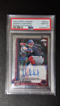 2025 Topps Chrome Rookie Autograph – Andrés Chaparro RC PSA 10 Gem Mint | Washington Nationals