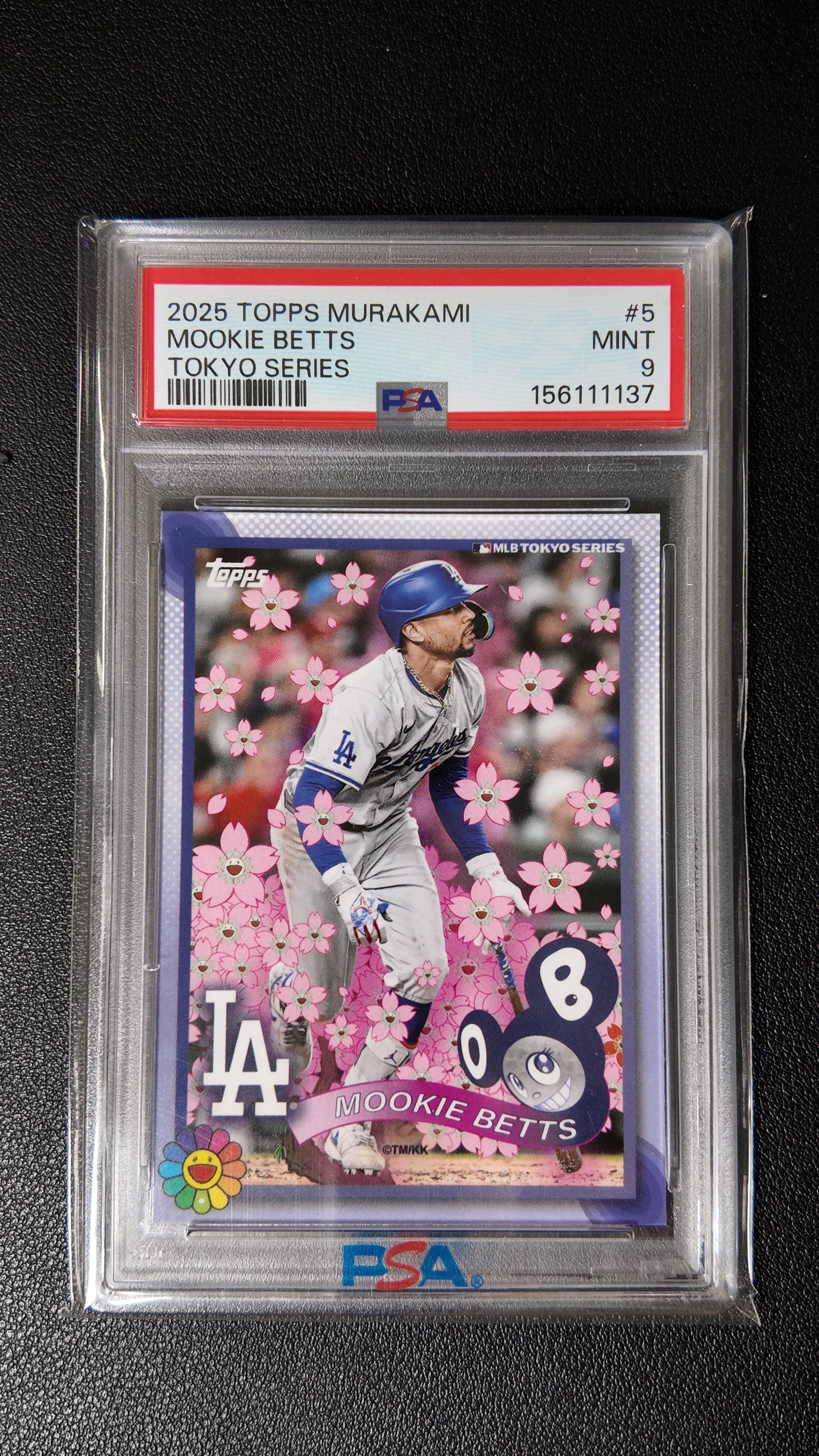 2025 Topps x Takashi Murakami Tokyo Series #5 – Mookie Betts PSA 9 Mint