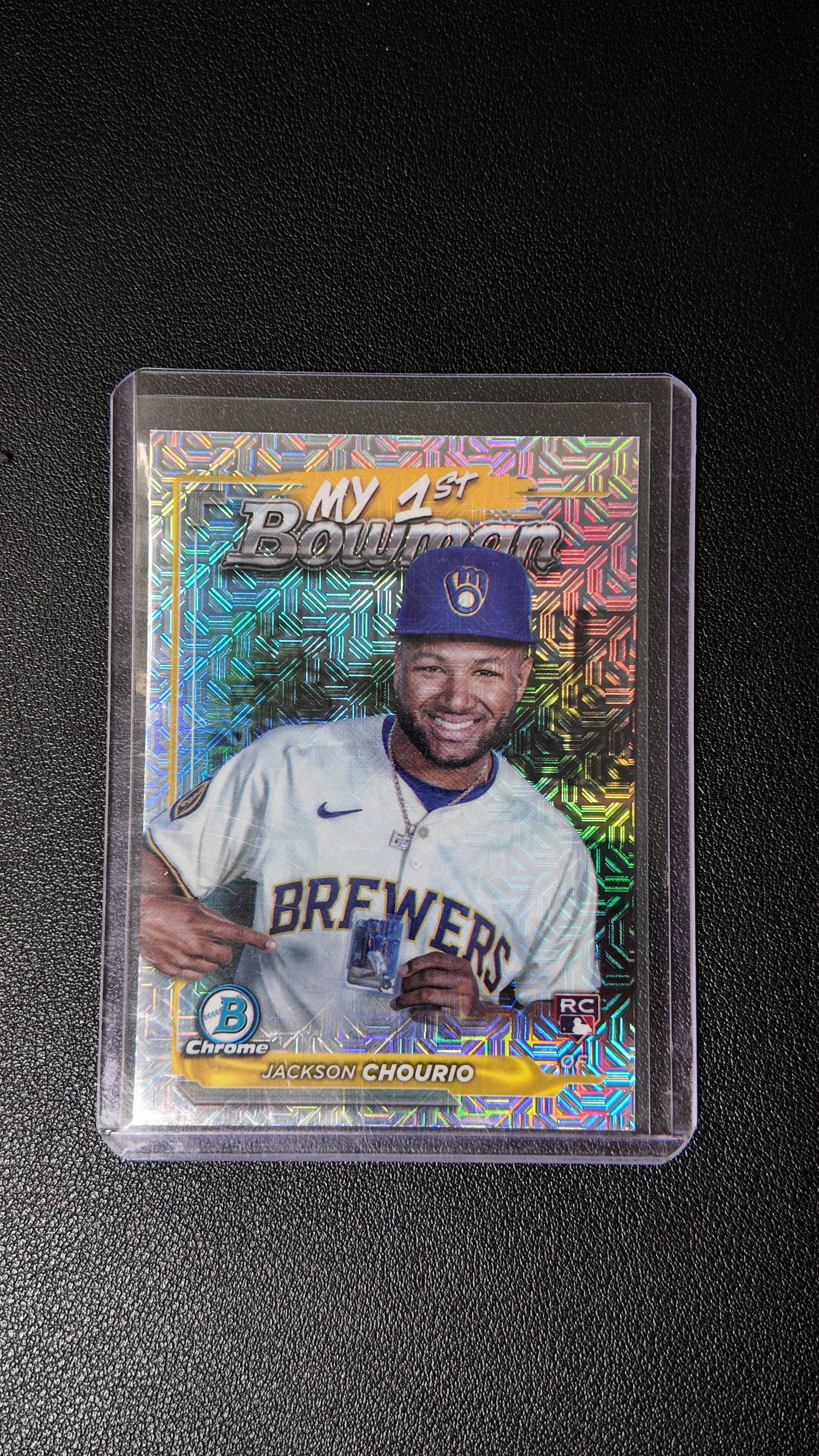 2024 Bowman Chrome My 1st Bowman Mojo Refractor – Jackson Chourio RC | Milwaukee Brewers