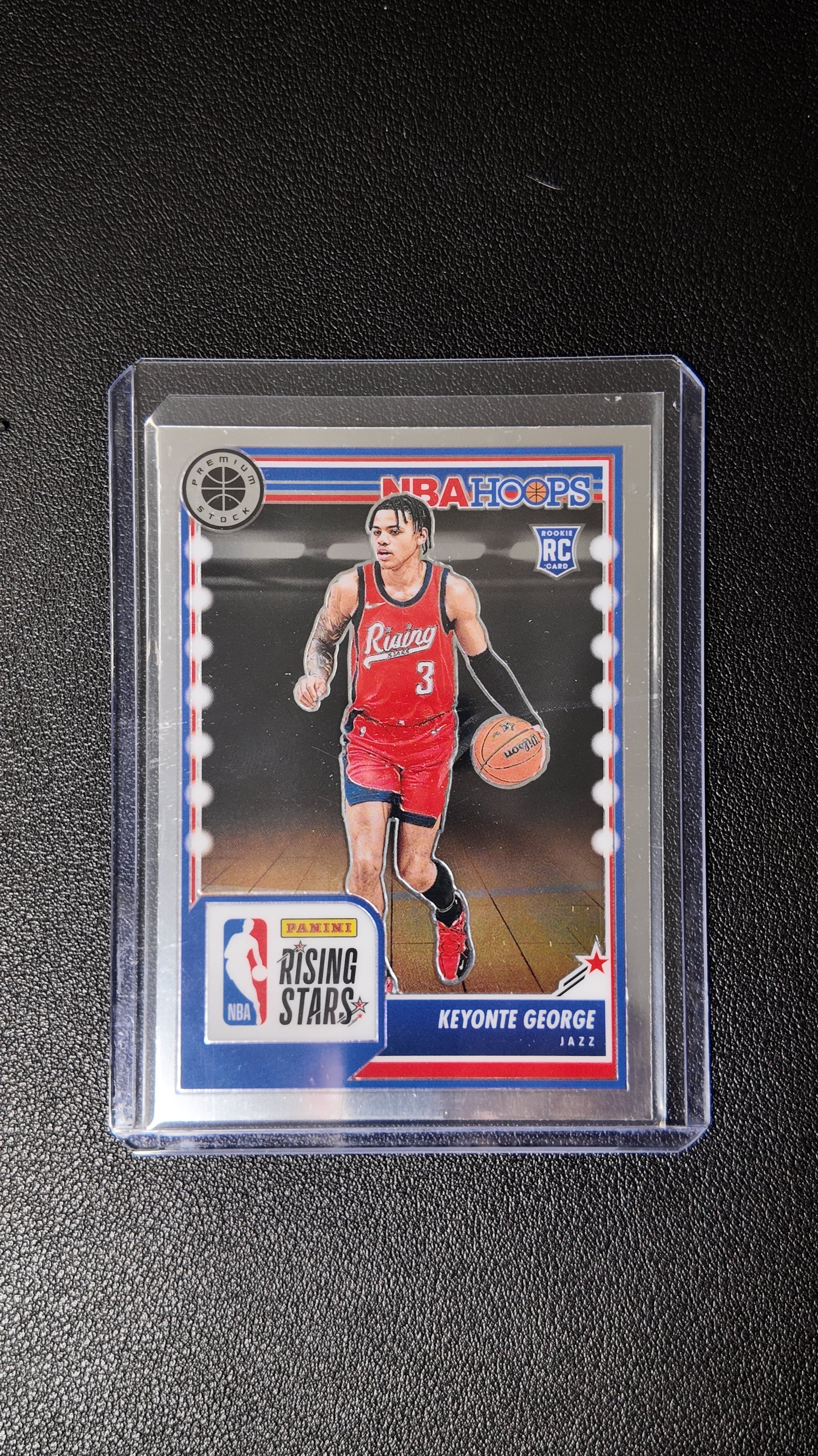 Keyonte George 2023-24 NBA Hoops Premium Stock Rising Stars Rookie Card