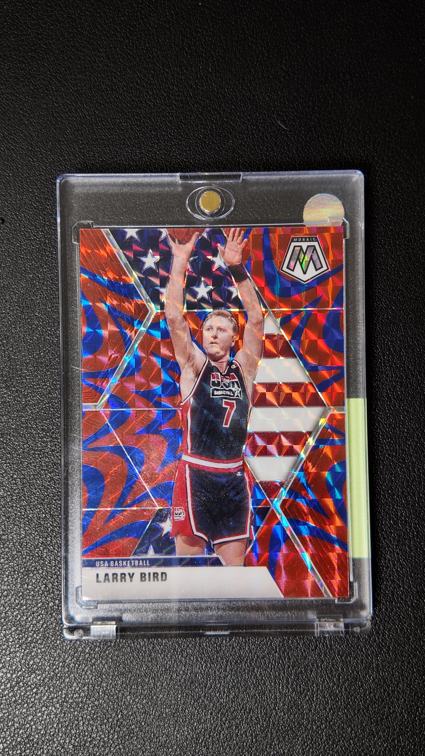Larry Bird USA Basketball Mosaic Red White & Blue Prizm
