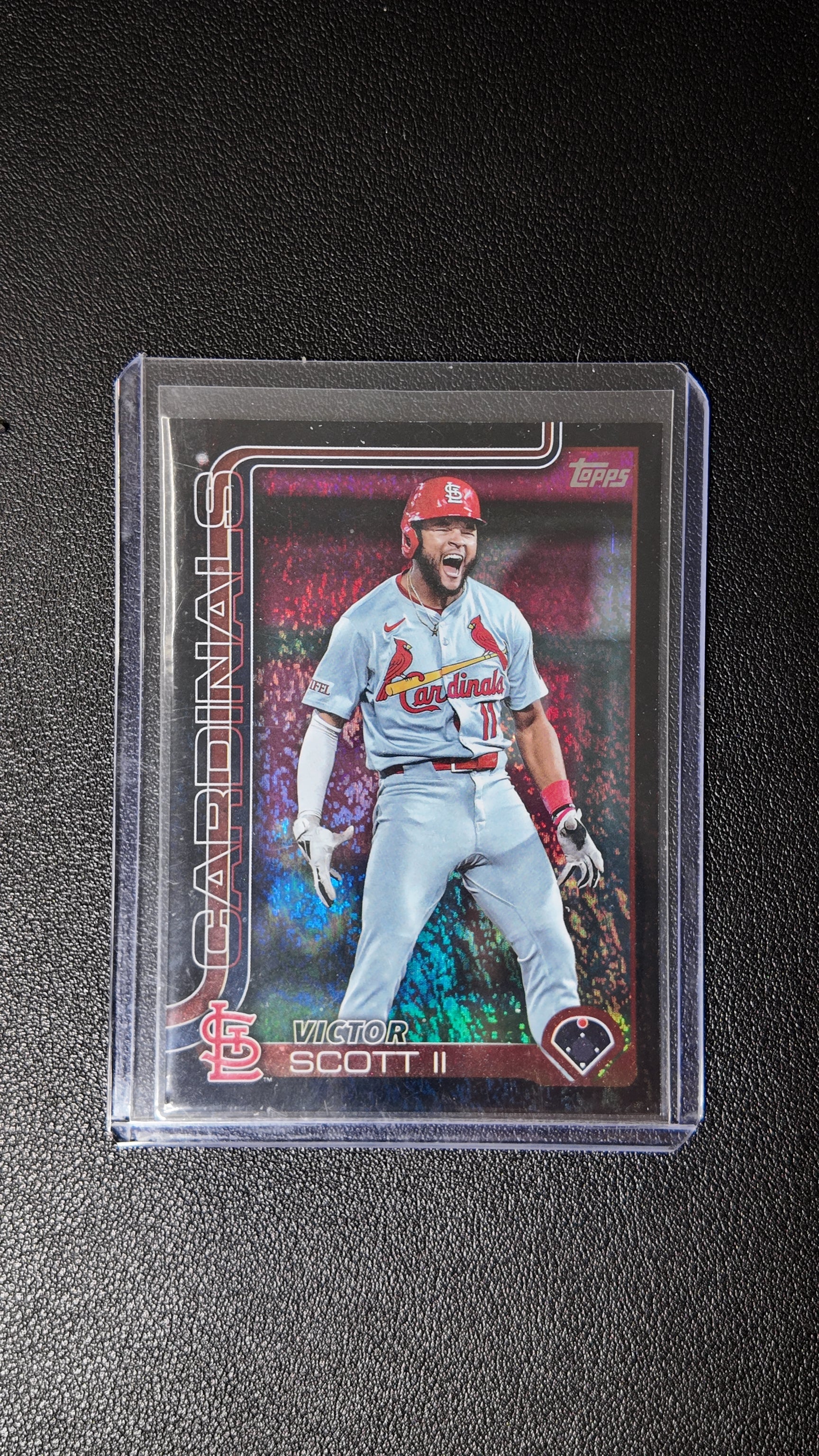 2025 Topps Series 2 Victor Scott II Black Parallel #07/10 | St. Louis Cardinals