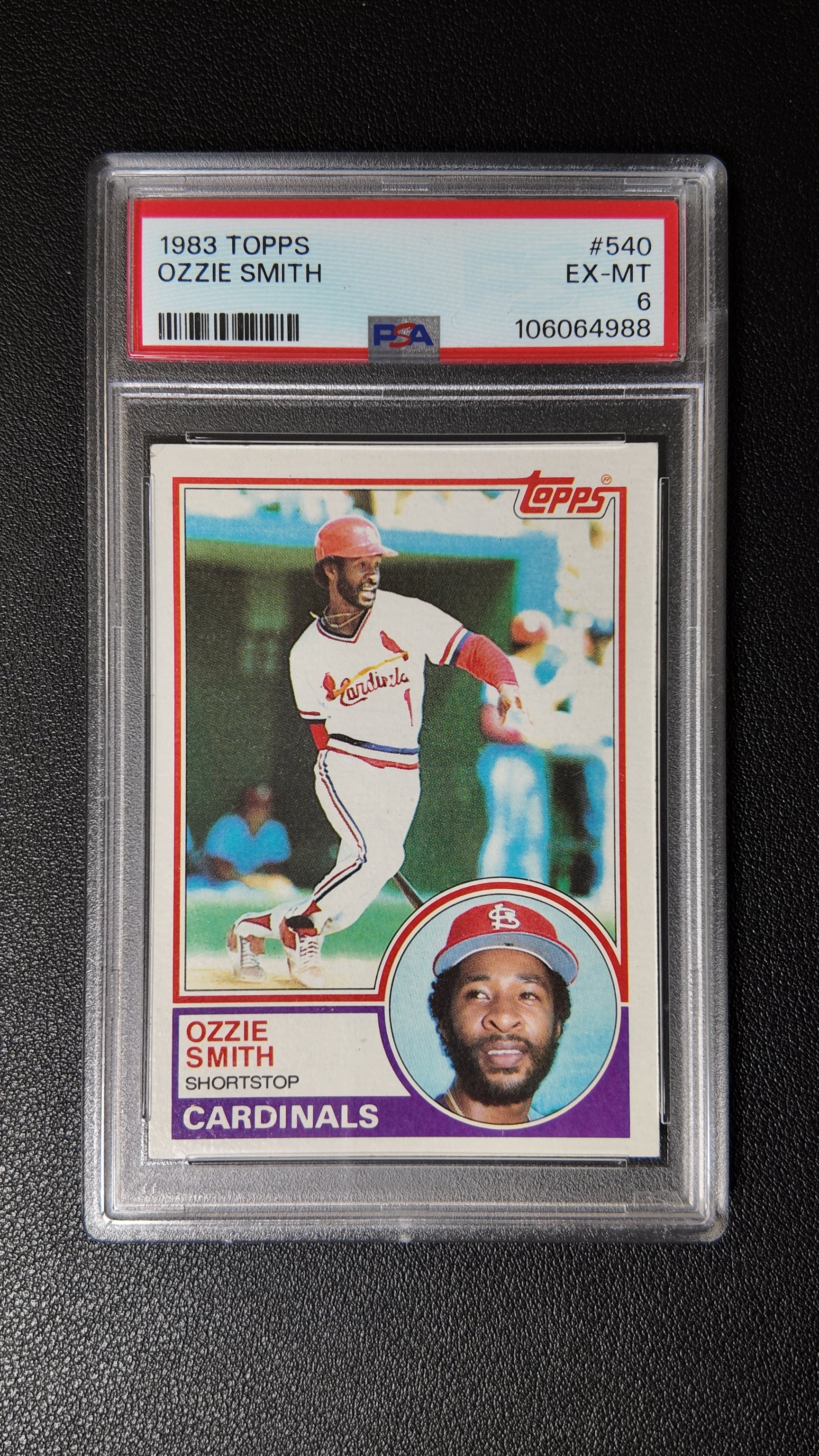 1983 Topps #540 Ozzie Smith PSA 6 EX-MT