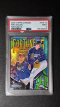 2025 Topps Chrome Fortune 15 Roki Sasaki RC PSA 9
